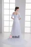 Chiffon Ruffle Sweetheart Court Train Empire Wedding Dress