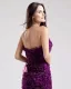 Organza Beading Flower Knee Length Cocktail Dress