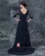 Pleated V Neck Chiffon Floor Length Mothers of Bride Guests Dresses