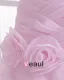 Organza Ruffles Flowers One Shoulder Cathedral Train Mermaid Wedding Dresses