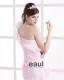 Organza Ruffles Flowers One Shoulder Cathedral Train Mermaid Wedding Dresses