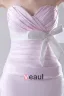 Mote Satin Plissert Bowknot Kjaereste Ermelos Ankel Lengde Brudepikekjoler