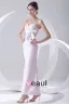 Mote Satin Plissert Bowknot Kjaereste Ermelos Ankel Lengde Brudepikekjoler