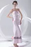 Mote Satin Plissert Bowknot Kjaereste Ermelos Ankel Lengde Brudepikekjoler