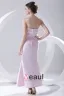 Mote Satin Plissert Bowknot Kjaereste Ermelos Ankel Lengde Brudepikekjoler