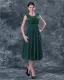 Sabrina Mini-meres Perlant La Robe Courte En Mousseline De Soie Des Robes Invites Speciaux