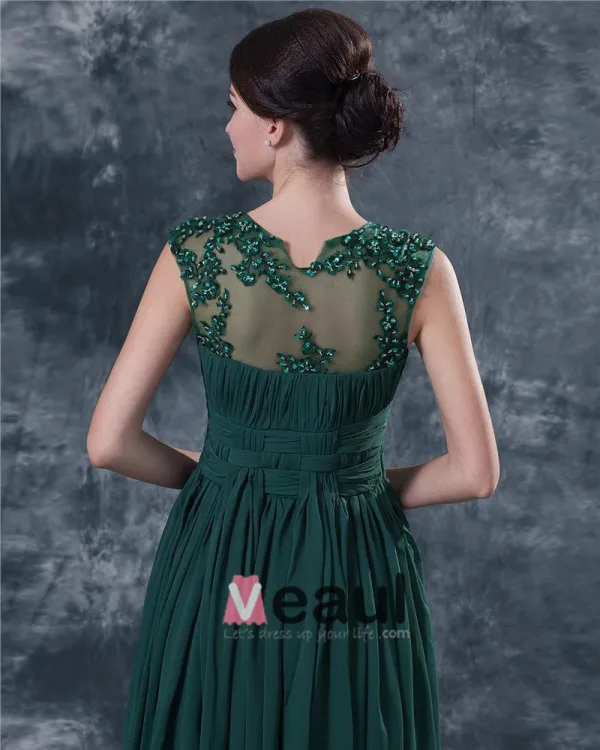 Sabrina Mini-meres Perlant La Robe Courte En Mousseline De Soie Des Robes Invites Speciaux