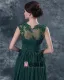 Sabrina Mini-meres Perlant La Robe Courte En Mousseline De Soie Des Robes Invites Speciaux