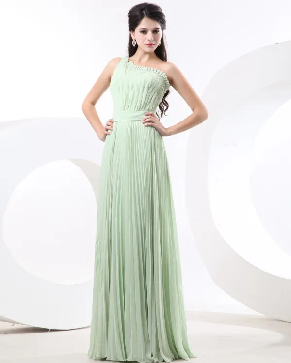 One Shoulder Empire Waist Bridesmaid Dresses