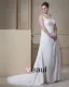 Spaghetti Elegant Bretelles En Satin Parole Longueur Des Robes En Mousseline De Soie Plus La Taille De Mariage Sans Manche
