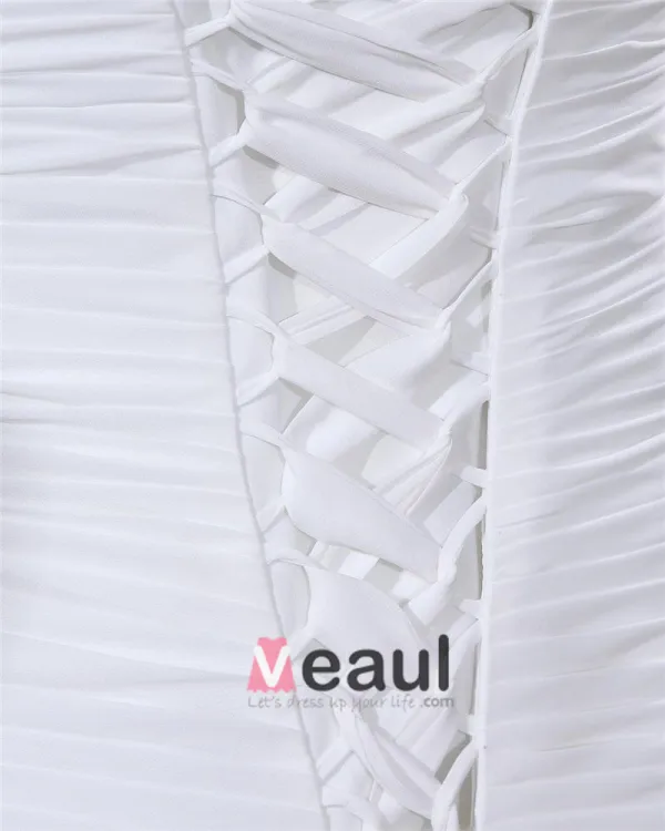 A-ligne De Balayage Bretelles En Mousseline De Soie Satin Perle Plus La Robe De Mariage De Taille