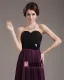 Chiffon Perler Ruffles Kjaereste Gulv Lengde Ballkjoler
