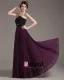 Chiffon Perler Ruffles Kjaereste Gulv Lengde Ballkjoler
