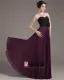Chiffon Perler Ruffles Kjaereste Gulv Lengde Ballkjoler