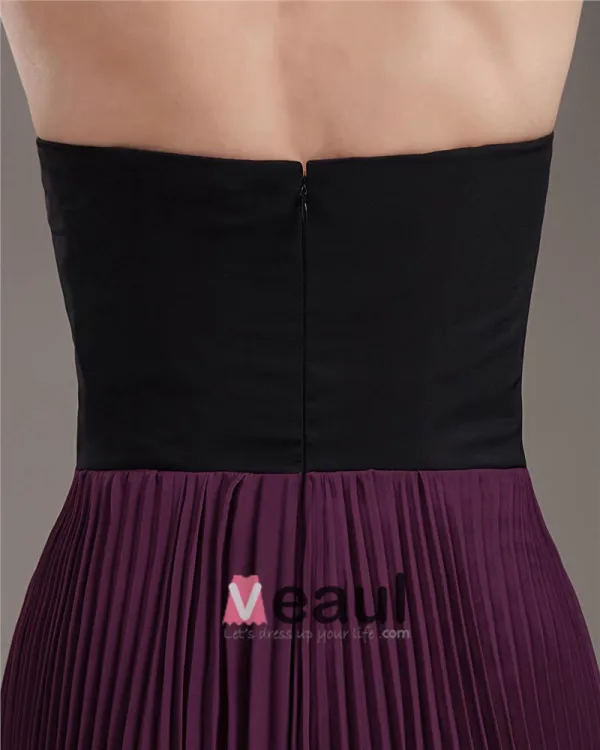 Chiffon Perler Ruffles Kjaereste Gulv Lengde Ballkjoler