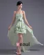 Asymetrical Lengde Kjaereste Ruffles Beading Bowknot Chiffon Hoy Lav Fest Cocktailkjoler