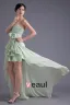 Asymetrical Lengde Kjaereste Ruffles Beading Bowknot Chiffon Hoy Lav Fest Cocktailkjoler