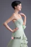 Asymetrical Lengde Kjaereste Ruffles Beading Bowknot Chiffon Hoy Lav Fest Cocktailkjoler