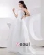 Applique D'organza Sans Bretelles Des Robes De Mariée Empire