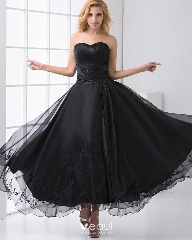 Ankle-length Prom Dresses With Embroidery Ankle-length Prom Dresses With Embroidery