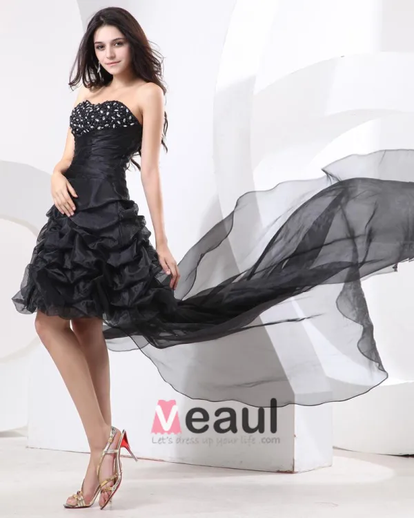 Volants D'organza D'applique Sweetheart Rez-de Robes De Cocktail De Longueur