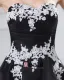 Chiffon Applikasjon Kjaereste Knelange Cocktail Kjoler Festkjoler