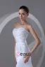 Organza Satin Applique Beaded Sweetheart Court Train Mermaid Bridal Gowns Wedding Dresses