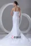 Organza Satin Applique Beaded Sweetheart Court Train Mermaid Bridal Gowns Wedding Dresses