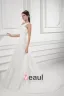 Organza Ruffle One Shoulder Court Train Mermaid Wedding Dress