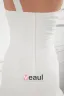 Organza Ruffle One Shoulder Court Train Mermaid Wedding Dress