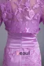 Satin Tulle Flower Strapless Mini Mother Of The Bride Dress