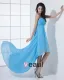 Chiffon Drapere Perle Kjaereste Gulv Lengde Cocktail Kjoler Festkjoler
