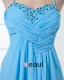 Chiffon Drapere Perle Kjaereste Gulv Lengde Cocktail Kjoler Festkjoler