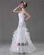 Elegant Beading Ruffles Applique Sweetheart Floor Length Yarn Mermaid Wedding Dress