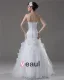 Elegant Beading Ruffles Applique Sweetheart Floor Length Yarn Mermaid Wedding Dress
