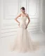 Tulle Applique Beading Sweetheart Court Train Mermaid Wedding Dress