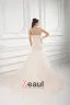 Tulle Applique Beading Sweetheart Court Train Mermaid Wedding Dress
