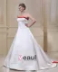 Satin Applique Halter Court Floor Length Plus Size Bridal Gown Wedding Dresses