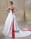 Satin Applique Halter Court Floor Length Plus Size Bridal Gown Wedding Dresses