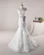 Gracieux Perles Applique Conception De Ceinture Bustier En Tulle Robe De Mariée Sirène