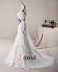 Gracieux Perles Applique Conception De Ceinture Bustier En Tulle Robe De Mariée Sirène