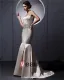 Beautiful Floor-Length Sweetheart Satin Beading Mermaid Wedding Dress
