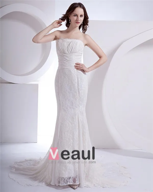 Lace Court Mermaid Bridal Gown Wedding Dress