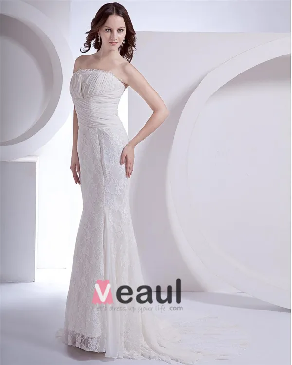 Lace Court Mermaid Bridal Gown Wedding Dress