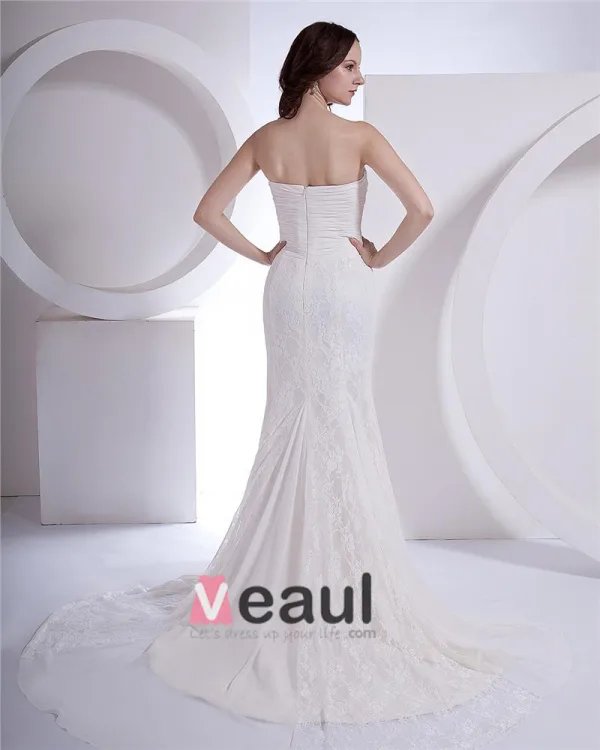 Lace Court Mermaid Bridal Gown Wedding Dress