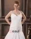 Satin Garn Ruffle Queen Anne Gericht Brautkleider Große Größen Brautkleider