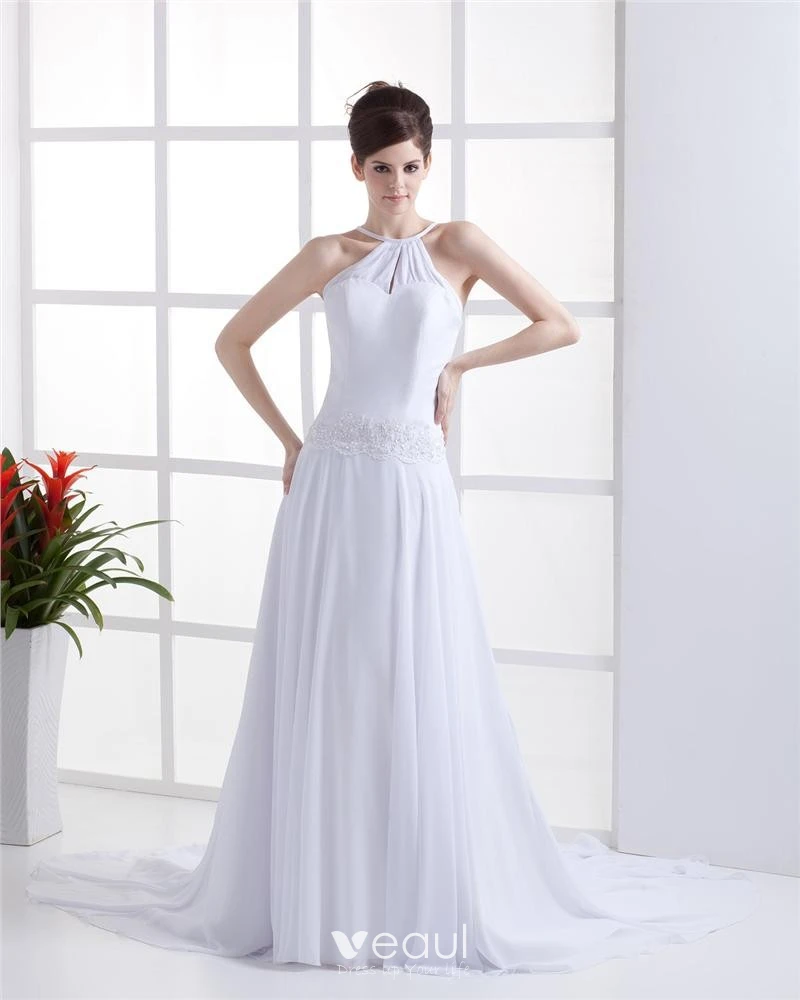 white by vera wang high neck halter wedding dress Vera Wang: Maeva main image 0