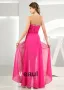Chiffon Silke Som Satin Silke Beading Kjaereste Ermelos Glidelas Gulv Lengde Plissert Fest Cocktailkjoler