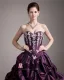 Taffeta Applikere Beading Kjaereste Krusning Gulv Lengde Ballkjoler
