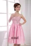 Chiffon Silke Beading Kjaereste Ermelos Rygglose Glidelas Knelange Plissert Cocktail Kjoler Festkjoler